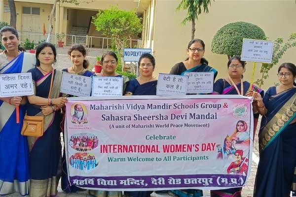 International Women's Day celebration at MVM Chhatarpur 1 Deri Road.	